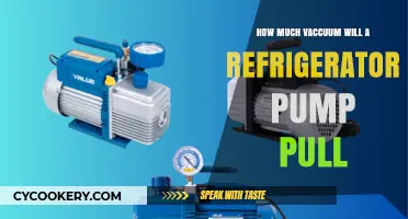 Refrigerator Pump Vacuum Power: Understanding Its Maximum Pull Capacity