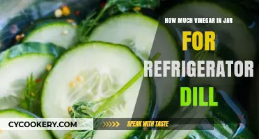 Perfect Refrigerator Dill Pickles: Ideal Vinegar Amount for Your Jar
