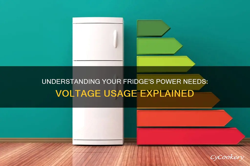 how much voltage does a refrigerator use
