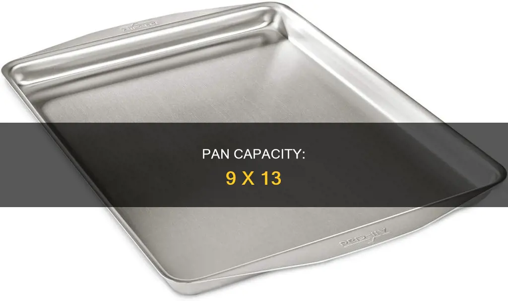 how much volume in a 9 x 13 pan