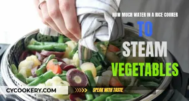 Steaming Veggies: Rice Cooker Water Ratio Tips