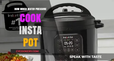 Insta Pot Pressure Cooking: Water Pressure Control