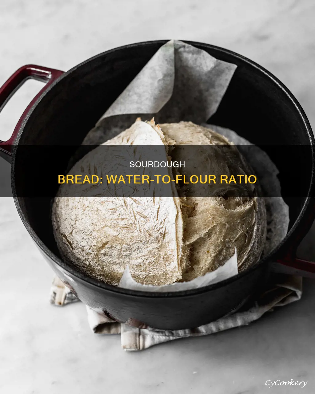 how much water to add to pan for sourdough bread