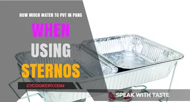 Perfect Pan Preparation: Water Amounts for Sterno Cooking Success