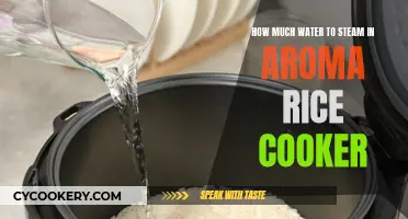 Steaming Water Amounts for Aroma Rice Cookers