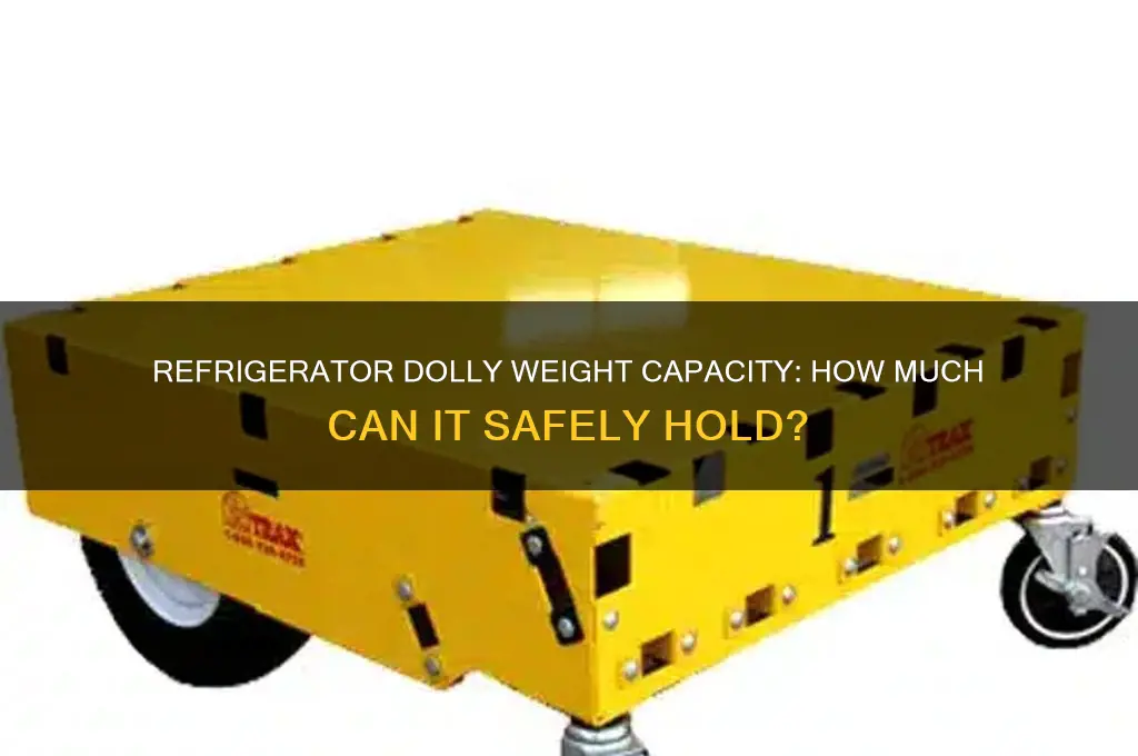 how much weight can a refrigerator dolly hold