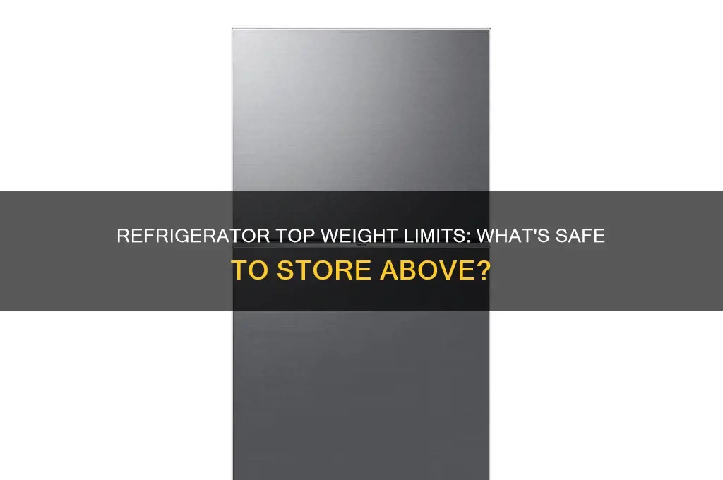 how much weight can a refrigerator hold on top