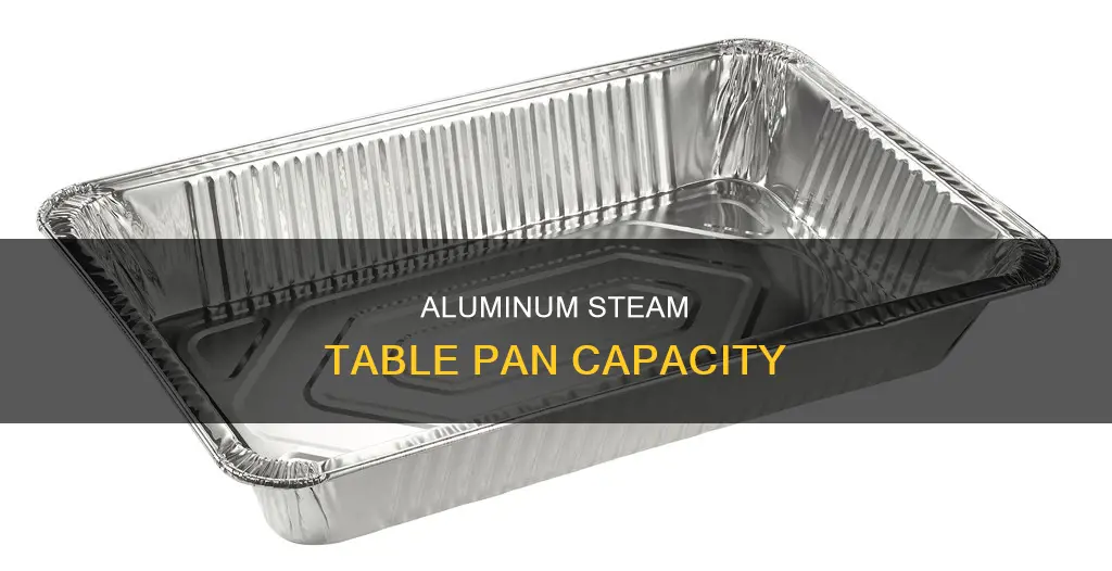 how much will aluminum steam table pan hold