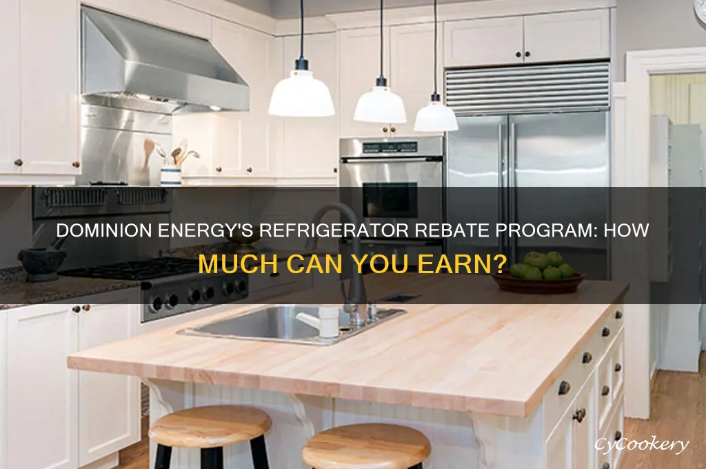 how much will dominion energy pay for refrigerators