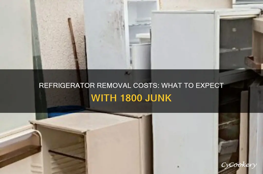 how much will refrigerator removal cost 1800 junk