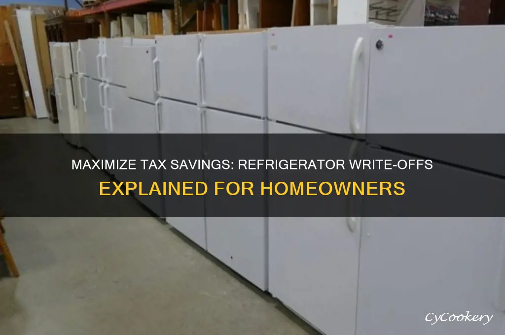 how much write off for a refrigerator