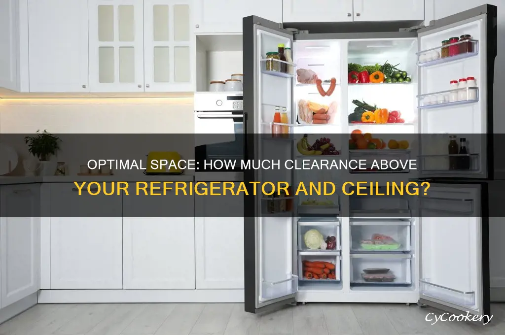 how muci space to leave above refrigerator and ceiling