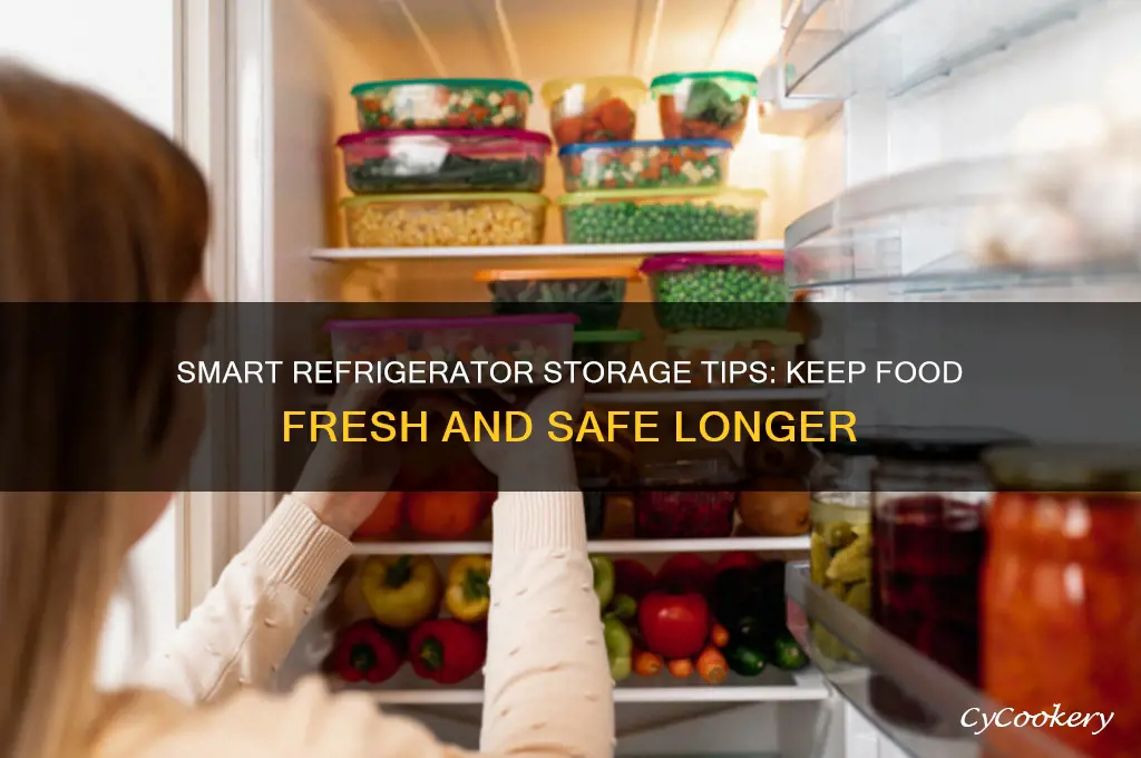 how must food be store in a refrigerator