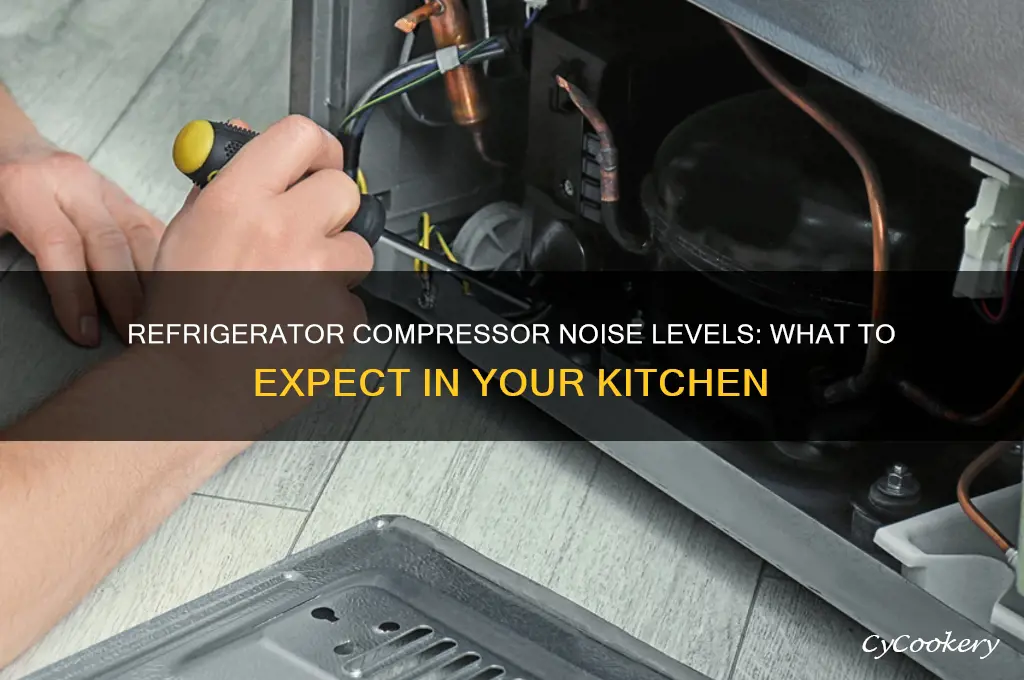 how noisy is a typical refrigerator compressor
