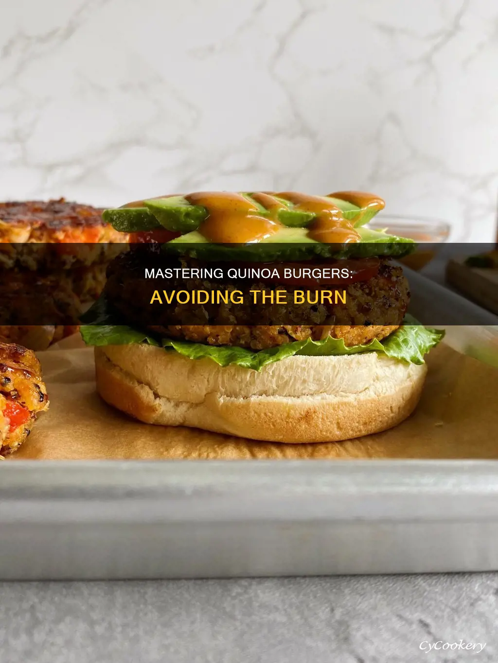 how not to burn quinoa burgers in pan