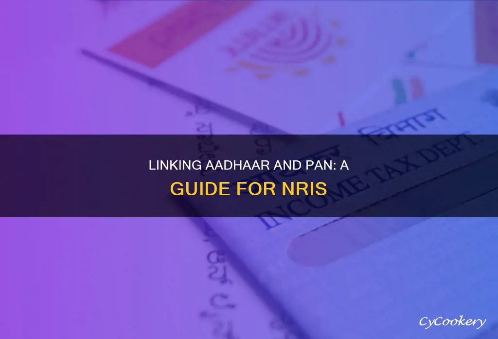 how nri can link aadhaar with pan
