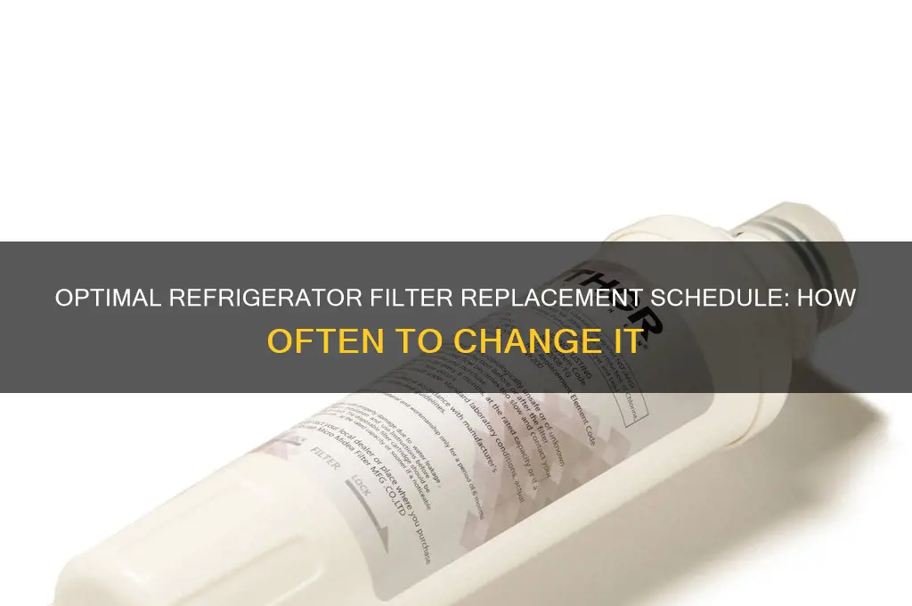how often do you change a refrigerator filter