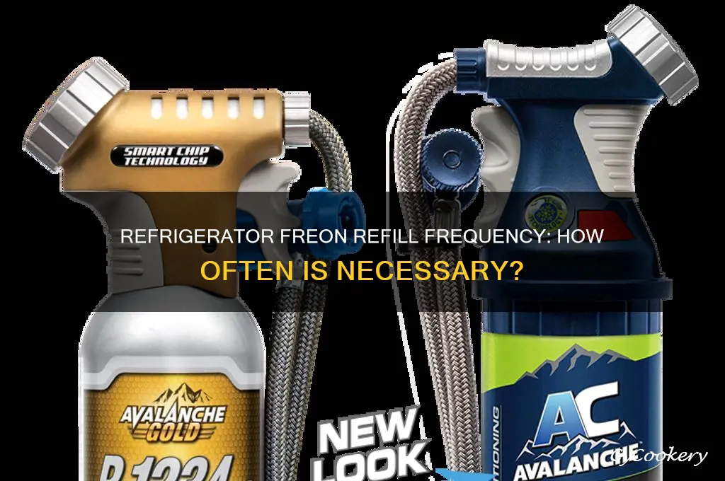 how often do you have to refill refrigerator freon