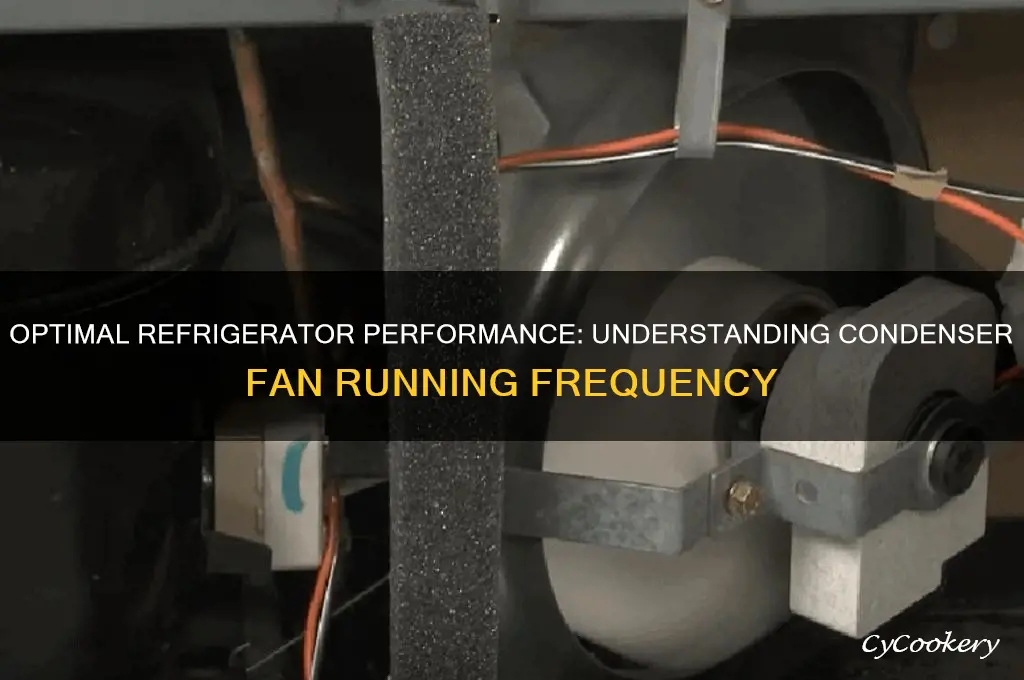 how often should a refrigerator condenser fan run