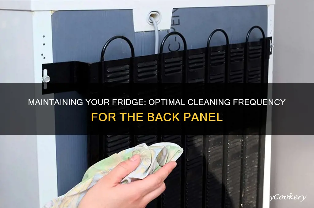 how often should back of refrigerator be cleaned