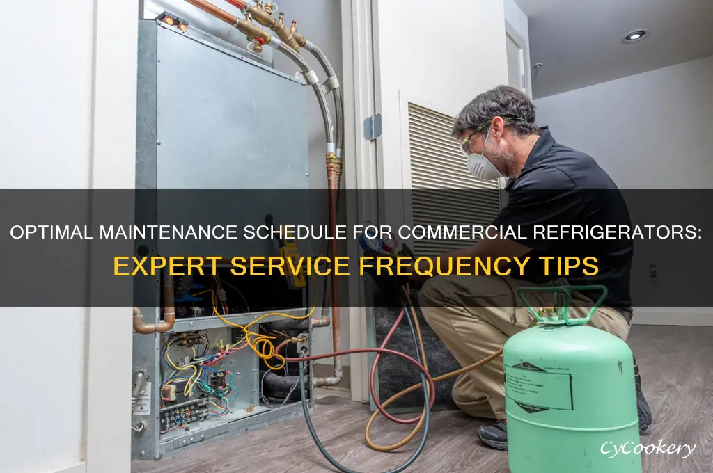 how often should commercial refrigerators be serviced