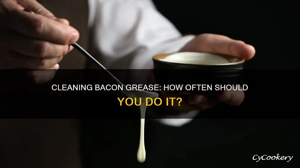 how often should I clean my bacon pan