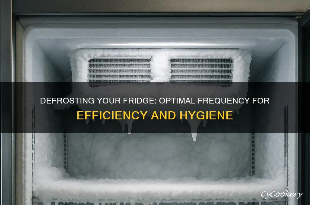 how often should i defrost my refrigerator