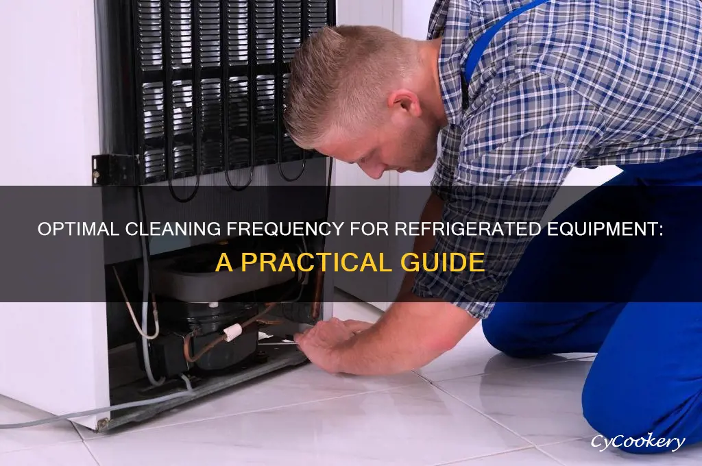 how often should you clean equipment under refrigeration