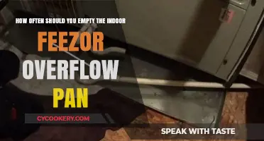 Regularly Emptying the Indoor Freezer Overflow Pan