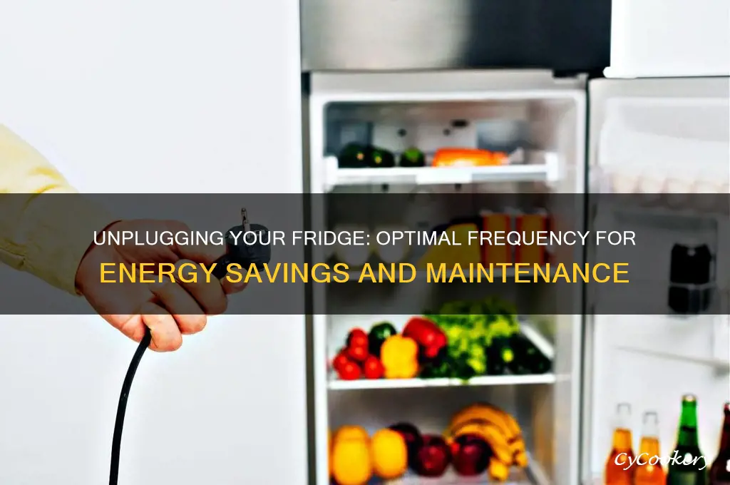 how often should you unplug your refrigerator
