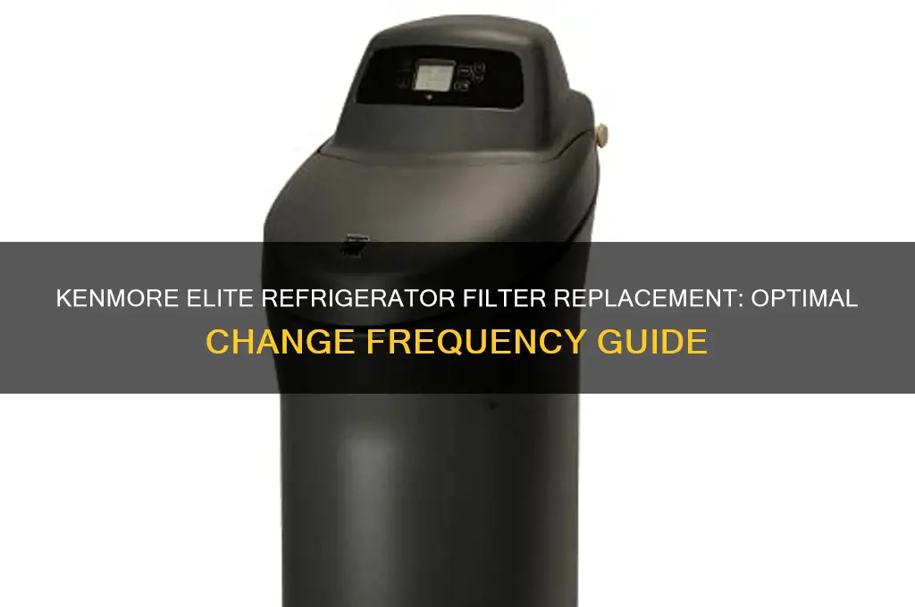 how often to change filter in kenmore elite refrigerator