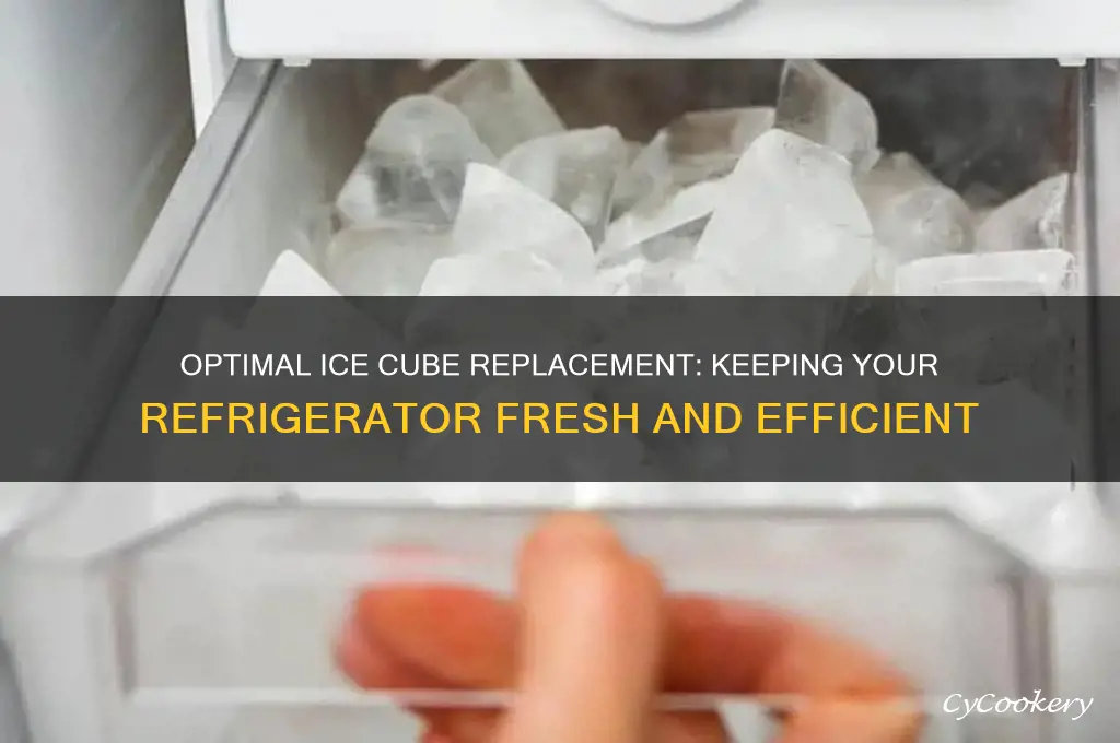 how often to change ice cubes in refrigerator