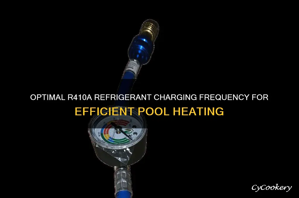 how often to charge r410a refrigerant to pool heater