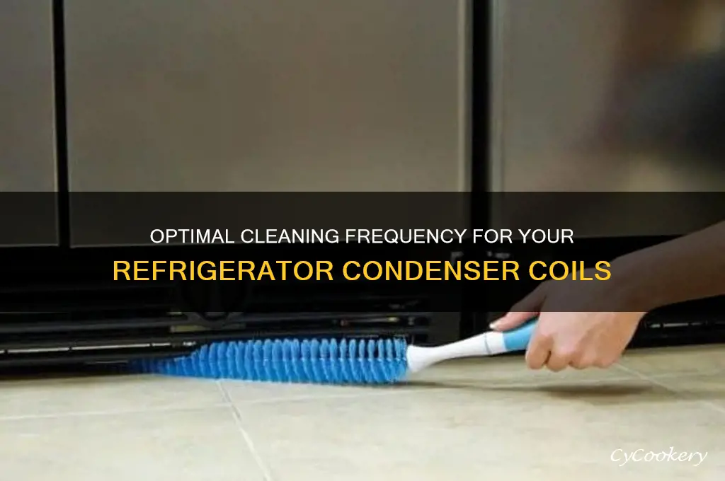 how often to clean refrigerator condenser coils
