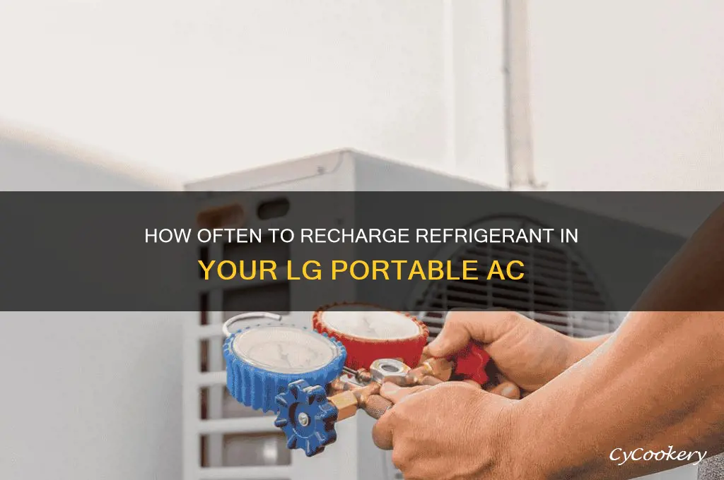 how often to recharge refrigerant lg portable