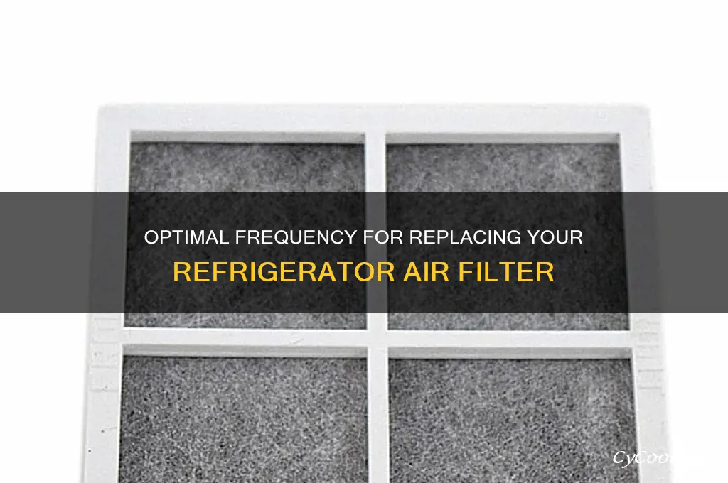 how often to replace refrigerator air filter