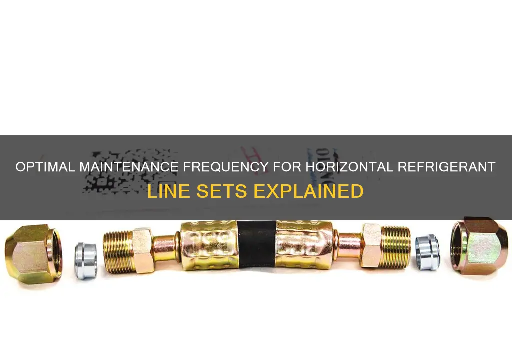 how often to support horizontal refrigerant line set