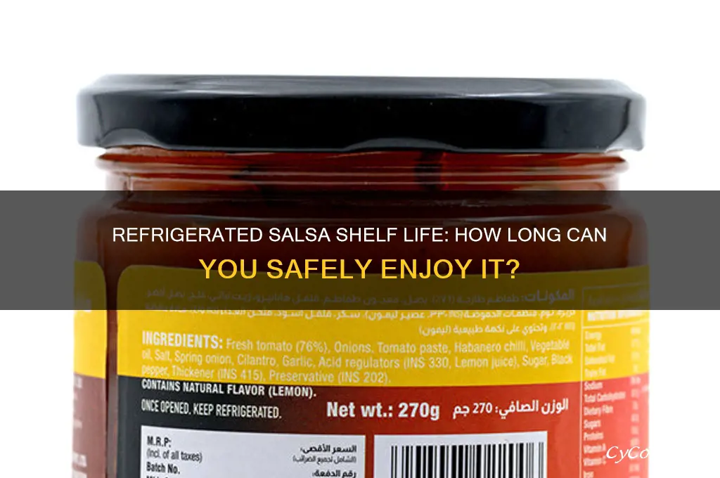 how old can you eat open refrigerated salsa