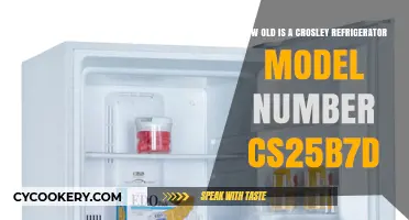 Crosley Refrigerator Model CS25B7D: Age and History Explained