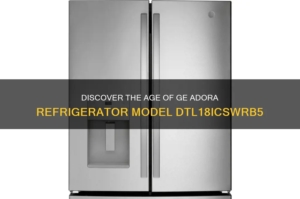 how old is ge adora refrigerator model dtl18icswrb5