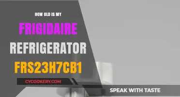 Determining the Age of Your Frigidaire FRS23H7CB1 Refrigerator