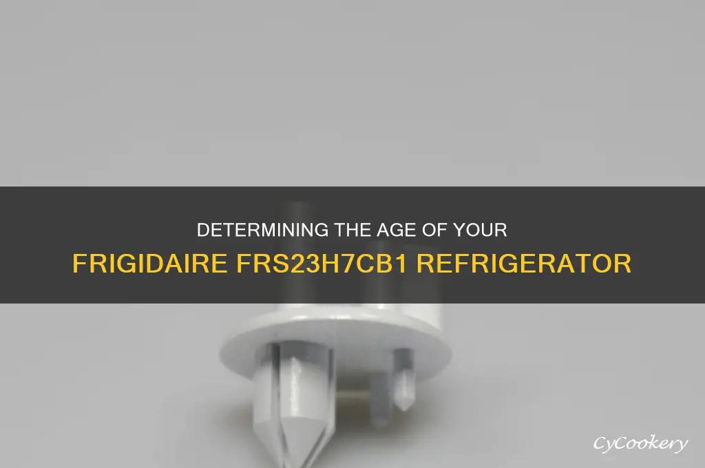 how old is my frigidaire refrigerator frs23h7cb1