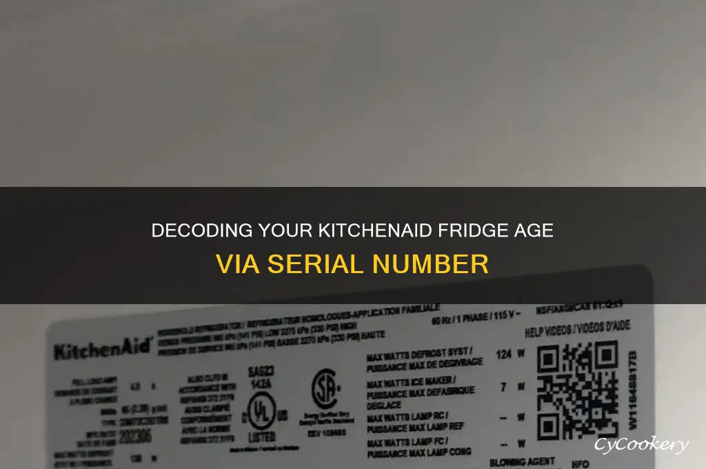 how old is my kitchenaid refrigerator by serial number
