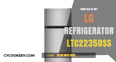 Determining the Age of Your LG LTC22350SS Refrigerator: A Guide