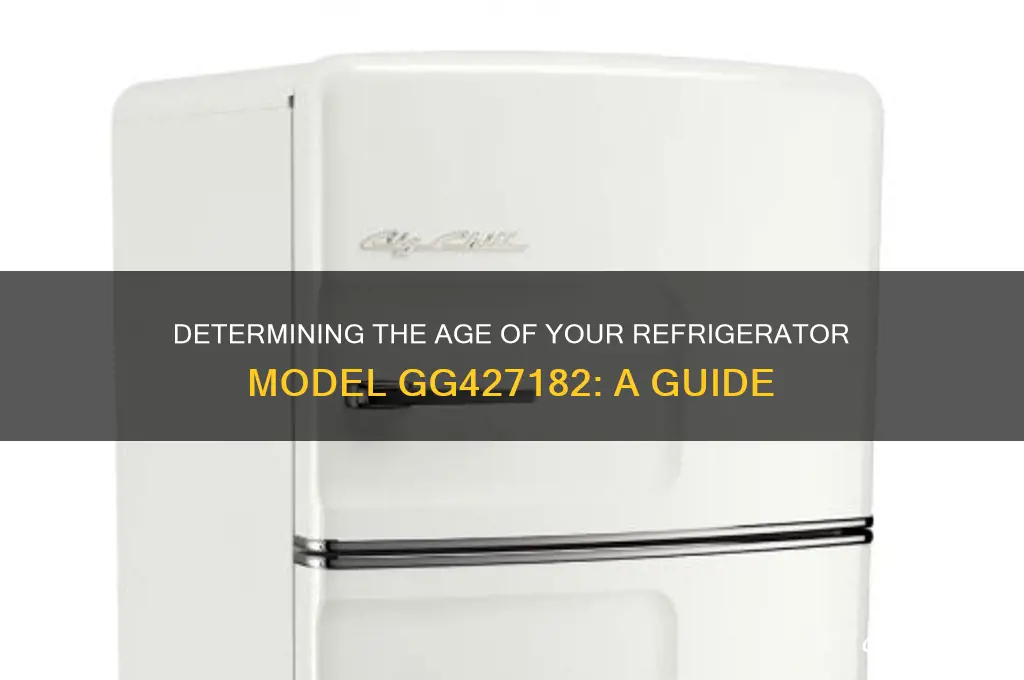 how old is my refrigerator model gg427182