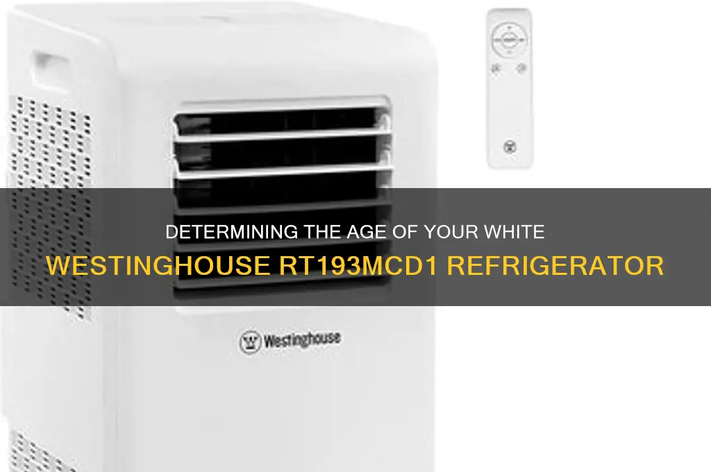 how old is my white westinghouse refrigerator model rt193mcd1