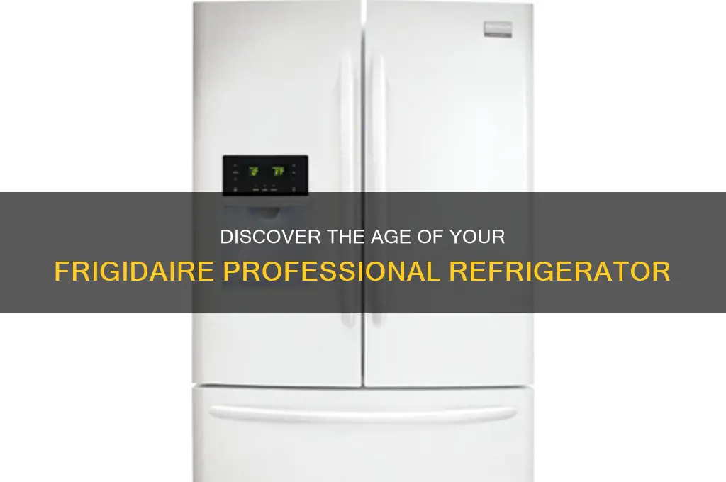 how old is the frigidaire professional refrigerator
