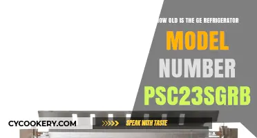 GE Refrigerator Model PSC23SGRB: Unveiling Its Age and History