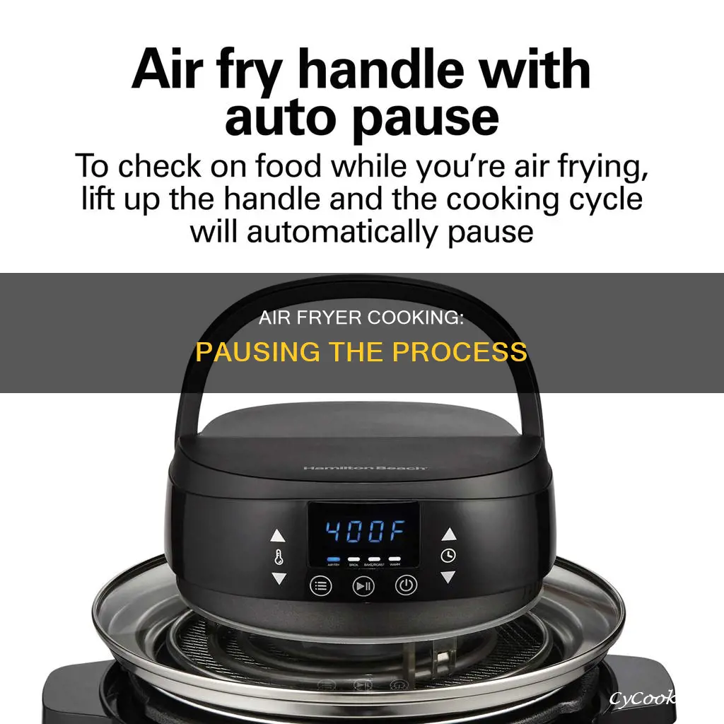 how pause cooking on air fryer