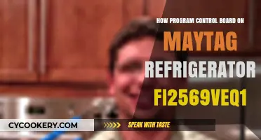 How to Program the Control Board on Maytag Refrigerator FI2569VEQ1